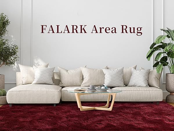 fuzzy burgundy red area rugs for livingroom