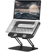 Fccabin Well-Built Adjustable Folding Laptop Stand, Metal Portable Anti-Skid Raise Tilt Align Erg...