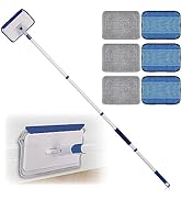 Qaestfy Baseboard Cleaner Tool with Handle, Wall Floor Mop with Extendable Long Handle Duster for...