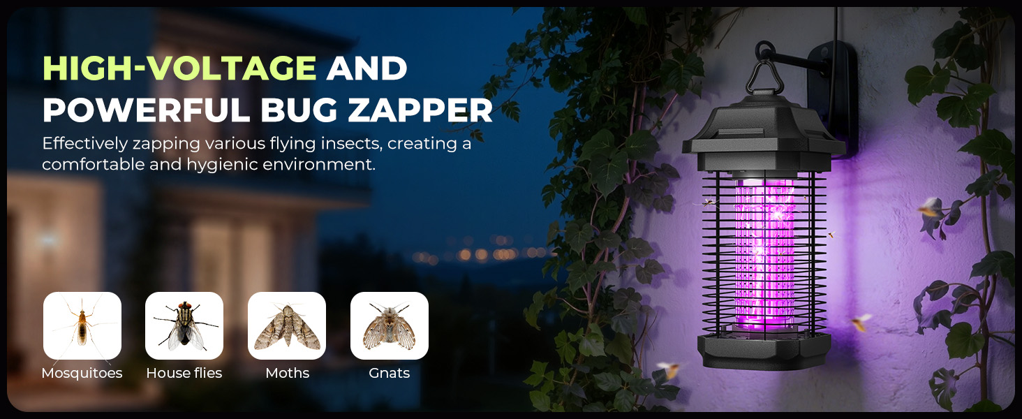 bug zapper handing on the Lawns and open outdoor spaces