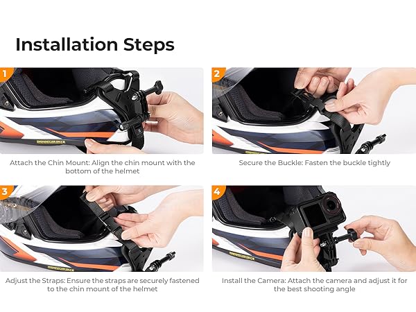 Action camera chin mount