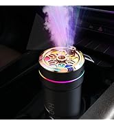 Starry Sky Humidifier Portable Small Car Diffuser with Starry Sky Laser Lights 300mL USB Powered ...