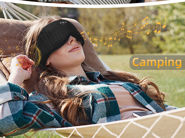 sleep mask with bluetooth headphones