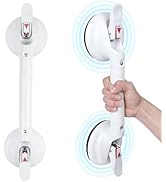 HEINSY 19inch Suction Shower Grab Bar, Portable Shower Handle Bar Suction Grip Bar Bathtub Handle...
