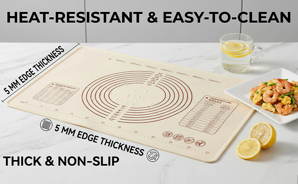 Silicone kneading mat
