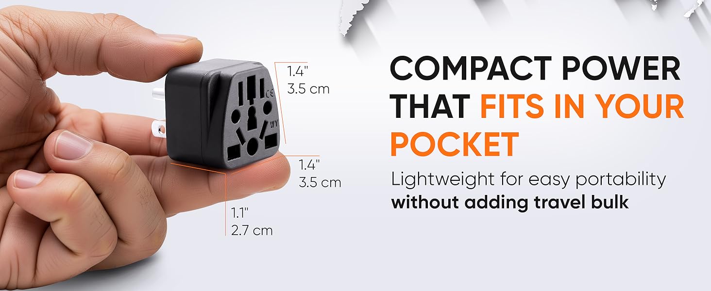 Light weight, compact power that fits in your pocked for easy portability