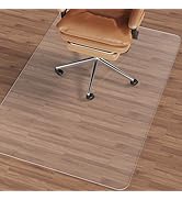 NATRKE Clear Chair Mat for Hardwood Floor, 36" × 48" Office Chair Mat Transparent Floor Mat with ...