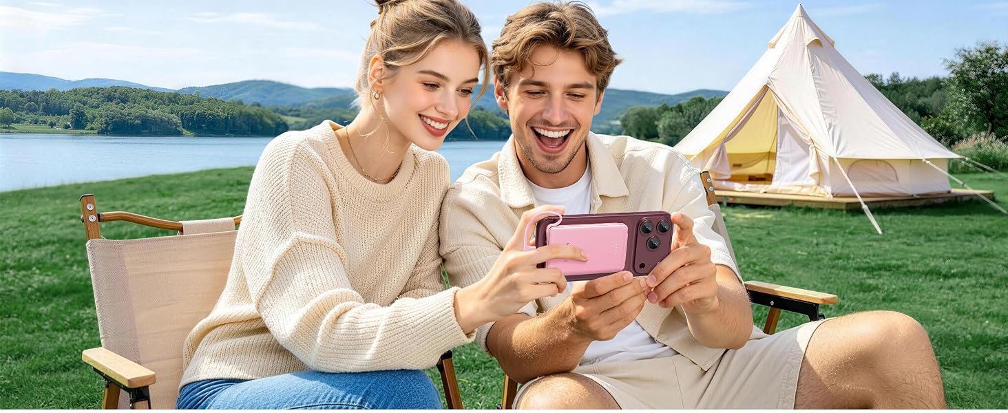 5000mah Ultra Slim Power Bank Pocket Size Mini Portable Charger Travel Essential Phone Charger