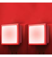 Finezeal 670nm Red Light Night Light for Sleep[2 Pack]- Zero Blue Light, Diammble &amp; Energy Effici...
