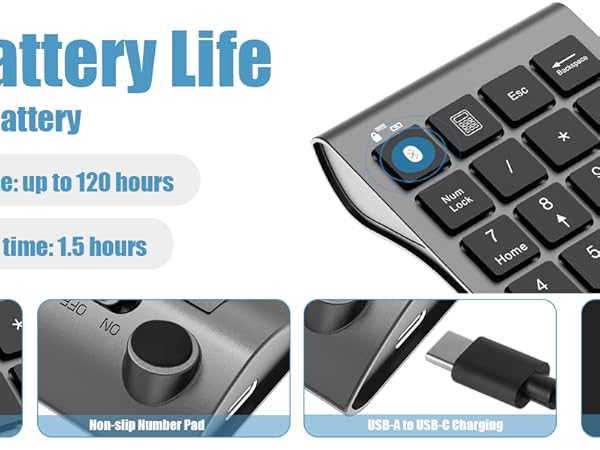 bluetooth number pad