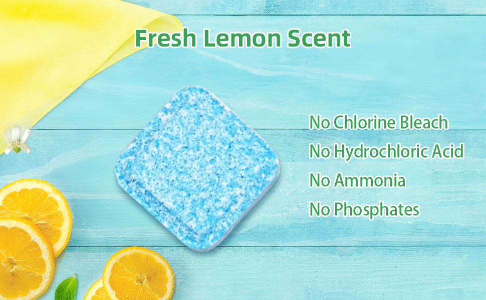 lemon scent toilet bowl cleaner tablets