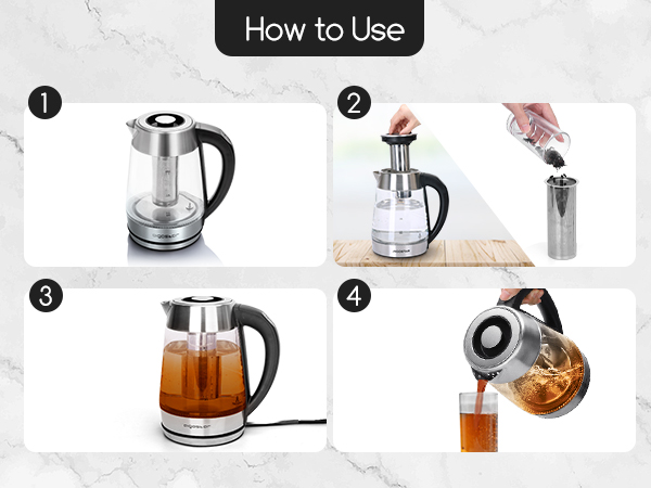 electric kettle temperature control tea kettle water kettle electric teapot glass kettle boiler