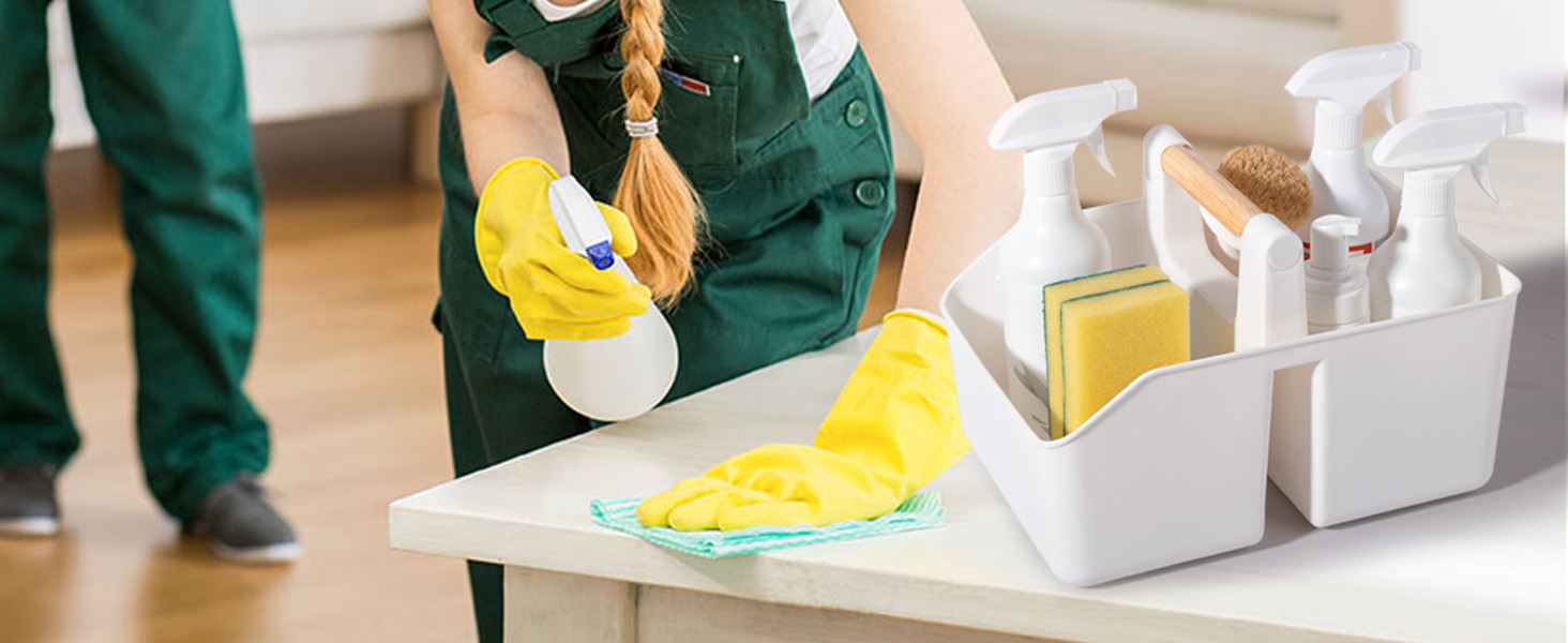 cleaning supplies organizer
