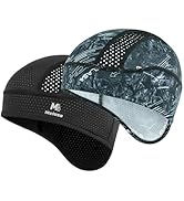 MELASA Skull Cap Cooling Helmet Liner with Mesh Breathable Sweat Cap for Men Women