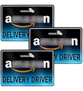 3PCS Delivery Driver Magnet for Car,Magnetic Reflective Delivery Driver Sign for Eye-Catching Rem...