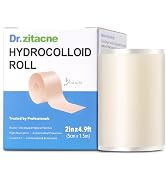 DR.Zitacne Hydrocolloid Roll for Wound Care &amp; Acne, Cut-to-Size Pimple Patch Roll, Absorbs Pus, F...