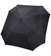 G4Free Extra Large Golf Umbrella 62/68 inch Square Vented Windproof Auto Open Double Canopy Overs...