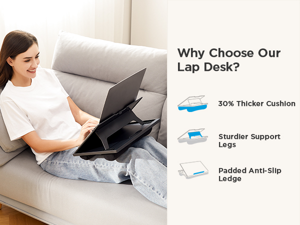 HNLD2 adjustable lap desk laptop lap desk laptop stand for bed lap desk for laptop with cushion