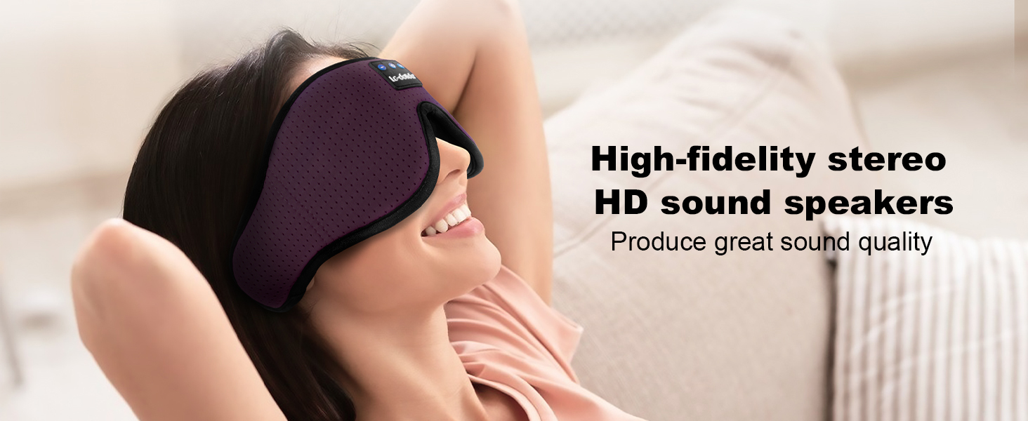 3D Sleep Mask Bluetooth Wireless