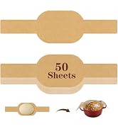 PLAPITATE Parchment Paper Bread Sling for Dutch Oven, Non-Stick Unbleached Bread Baking Mat, 50 P...