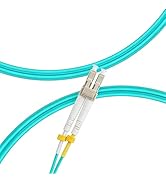 WSOLDMA 1-30M LC to LC Fiber Patch Cable, OM3 Multimode Fiber Optic Cable Cord, 100G, Duplex, 50/...