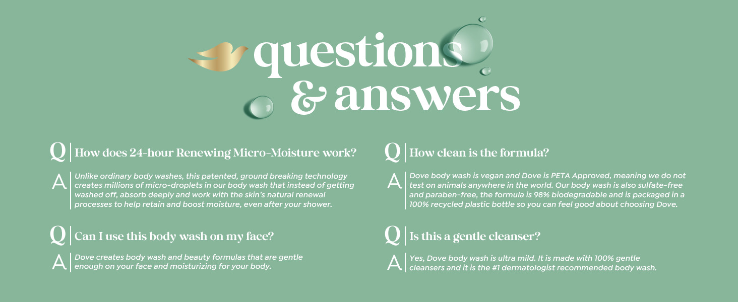 Q&amp;amp;A section with green design