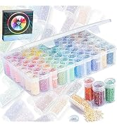 60 Colors AB Diamond Painting Beads Diamond Dots, Diamond Painting Storage Containers for Diamond...