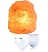 pursalt Himalayan Salt Lamp Night Light Plug in, Certificated 360 Degree Rotatable Wall Plug with...