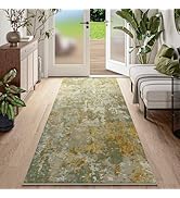 Green Rug Runners for Hallways Kitchen Non Slip Washable 2x6 Entryway Runner Rugs with Rubber Bac...