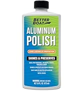 Marine Aluminum Polish, Boat, Pontoon, Jon, and Canoe, Aluminum Restorer, Brightener Cleaner Trea...