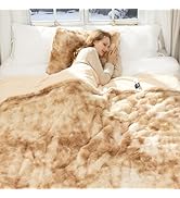 Faux Fur Heated Blanket Full Size 72