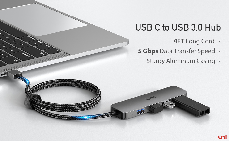 USB C hub long cord