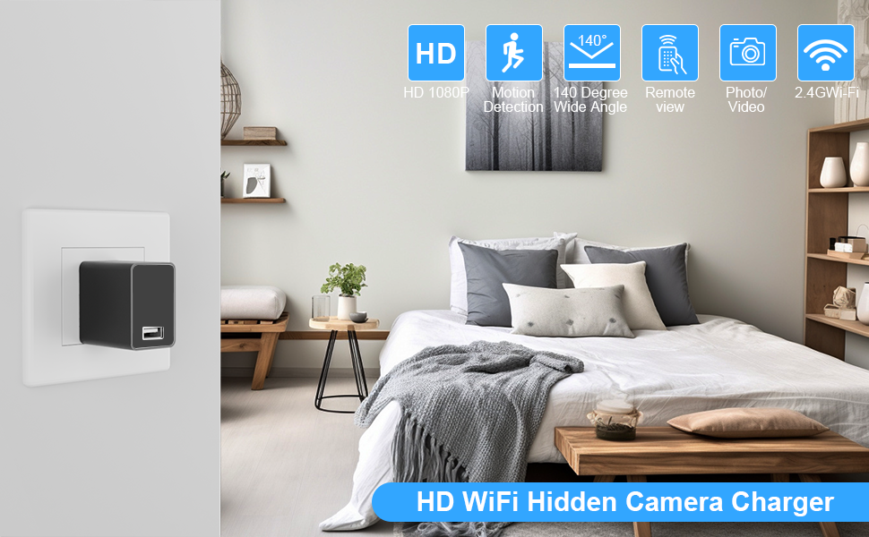 hidden camera charger