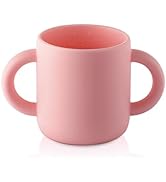 Silicone Training Cup for Infants - 2 easy- grip handles - Baby Open Cup 5 OZ, Great for Toddlers...