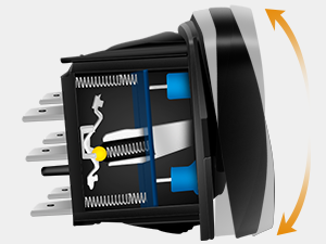 On-Off-On Rocker Switch