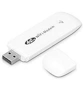 USB Adapter, 150mbps 4G LTE TDD FDD GSM Mini Router with LED Indicated, Modem Dongle with SIM Car...