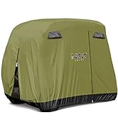 10L0L Universal 2-4 Passenger Golf Cart Cover for EZGO, Club Car and Yamaha, Waterproof Sunproof ...