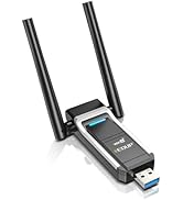 EDUP USB 3.0 WiFi 6 Adapter AX1800Mbps Wireless Network Adapter for PC, Plug and Play, IEEE 802.1...
