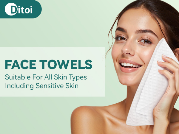 Disposable Dry Wipes Cleansing Towels Daily Facial Tissues for Sensitive Skin, Makeup Removing