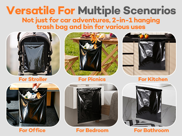 Hanging Car Trash Bags