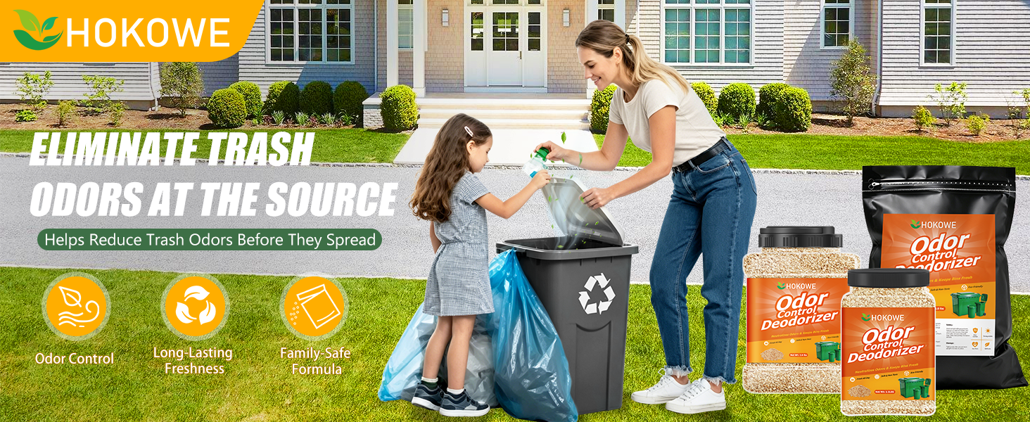 garbage deodorizer for outdoor trash can
