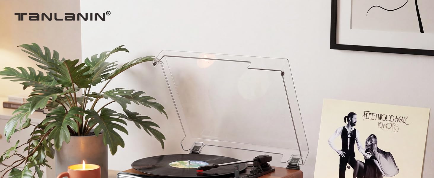 record player with speakers
