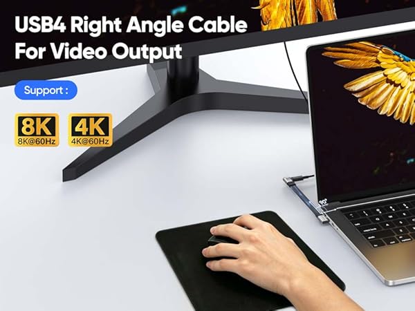 right-angle 90-degree data cable