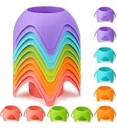 10 Pack Beach Cup Holder-Beach Vacation Essentials Accessories, Multicolor Beach Sand Coasters Dr...