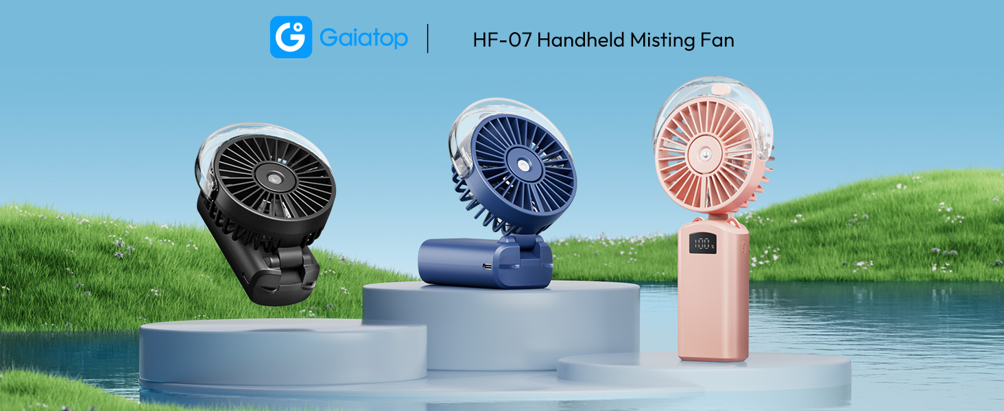 fan with water spray misting fan