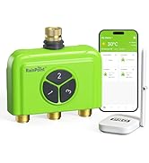 RAINPOINT 3 Zone WiFi Water Timer with Smart Gateway, Brass Inlet/Outlet WiFi Sprinkler Timer, Vo...