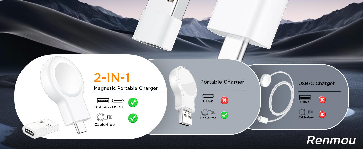 for Apple watch charger portable