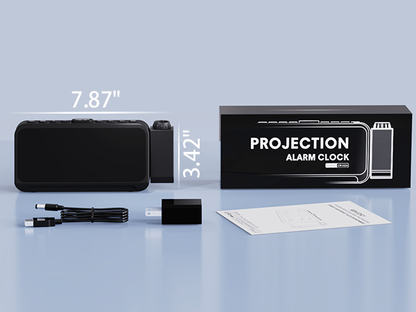 nightstand clocks for bedrooms led plug in usb ports projection alarm clock projection clock