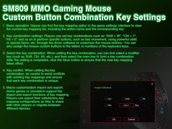 SM809 gaming mouse,gaming mouse, MMO mouse,wired mouse,wired gaming mouse