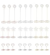 Tcbelosion 27 Pack Table Number Holders,Heart-Shaped Place Card Holders,in Small Medium Large and...